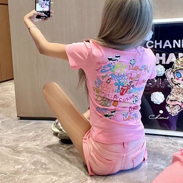 ☆超人気☆クロムハーツ グラフィックプリント Tシャツ 偽物 Kux07136
